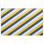 Blauw, wit en geel gestreepte patroon stof (Fat Quarter)