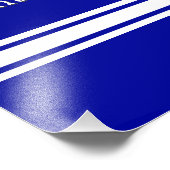 Blauw, Wit en Goud, 50ste klas Reünie Ideeën, Foto Afdruk (Hoek)