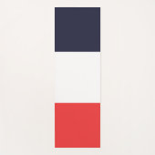 Blauw wit en rood gestreept design yogamat (Voorkant)