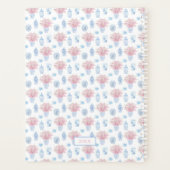  Blauw Wit En Roze Ginger Jar Home School Planner (Achterkant)