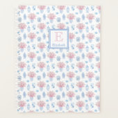 Blauw Wit En Roze Ginger Jar Home School Planner (Voorkant)
