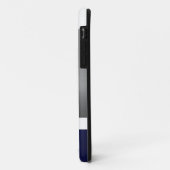 Blauw wit en zilver ComTijdelijke Iphone 5 Hoesje (Achterkant/links)