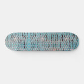 Blauw, wit en zwart abstract ontwerp persoonlijk skateboard (Horizontaal)