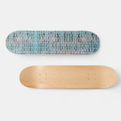 Blauw, wit en zwart abstract ontwerp persoonlijk skateboard (Horizontaal)