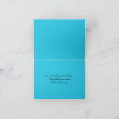 Blauw, Wit en Zwart Damast Bedankkaartje Bedankkaart (Binnen)