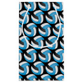 Blauw, wit en zwart 🏐 Volleybal - Personaliseer Klein Cadeauzakje (Achterkant)