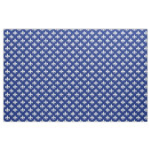 Blauw Wit Fleur-de-lis Textiel Stof (Yard (91,4 cm))