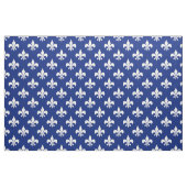 Blauw Wit Fleur-de-lis Textiel Stof (Fat Quarter)