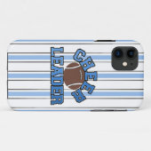 Blauw & Wit Football Cheerleader iPhone 5 Hoesje (Achterkant (horizontaal))