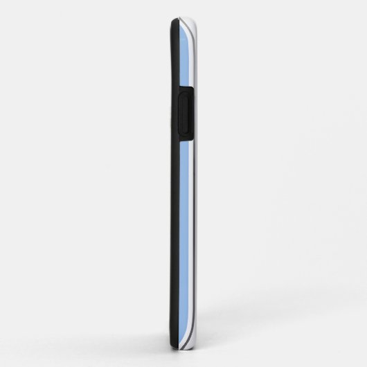 Blauw & Wit Football Cheerleader iPhone 5 Hoesje (Achterkant/rechts)