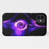 BLAUW WIT-FRACTALE ROOS Case-Mate iPhone CASE (Achterkant (horizontaal))