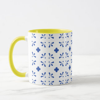 Blauw Wit Geel Delfts Decor Chinoiserie Koffie Mok