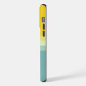  blauw wit geel kleurenblok iPhone hoesje (Linkerkant)