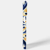 Blauw Wit Geel  Tegel Patroon Case-Mate iPhone Case (Achterkant / Rechts)