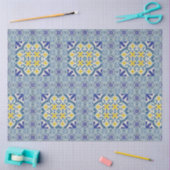  Blauw Wit-gele ontkoppeling Tissuepapier (Craft)