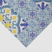  Blauw Wit-gele ontkoppeling Tissuepapier (Detail)