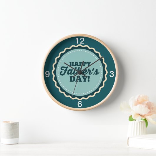 Blauw Wit Gelukkig Vaderdag Pap (Huis)