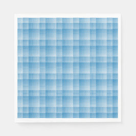 Blauw Wit Geruit Abstract Patroon Servet