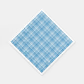 Blauw Wit Geruit Abstract Patroon Servet (Hoek)