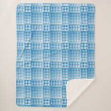 Blauw Wit Geruit Abstract Patroon