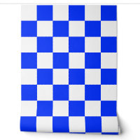 Blauw Wit Geruit Check Wall Decor