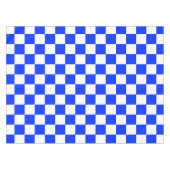 Blauw-wit-geruit controlepatroon tafelkleed (Voorkant (Horizontaal))