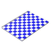 Blauw & Wit Geruit CUSTOM Notitieboek (Linkerzijde)
