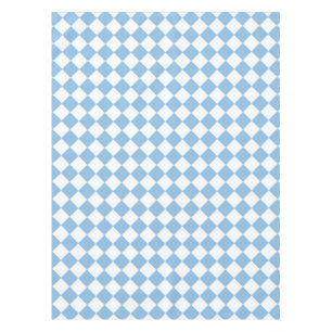 Blauw Wit Geruit Diamant Patroon Tafelkleed