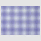 Blauw Wit Geruit Tissuepapier (Voorkant)