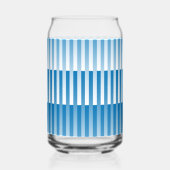 Blauw Wit Gestreept patroon Blikvorm Glas (Rechts)