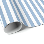 Blauw & Wit Gestreept Patroon Cadeaupapier (Rol Hoek)
