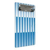 Blauw Wit Gestreept patroon Mini Klembord (Schuin)