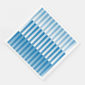 Blauw Wit Gestreept patroon Servet (Hoek)