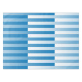Blauw Wit Gestreept patroon Tafelkleed (Voorkant (Horizontaal))