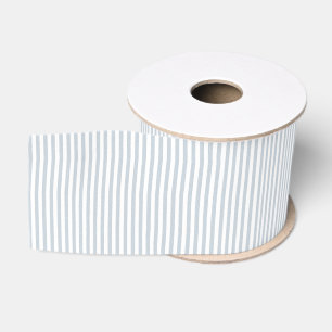 Blauw wit gestreepte cute preppy seersucker effect grosgrain lint