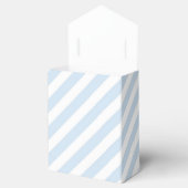 Blauw & Wit Gestreepte Feest Favoriet Dozen Bedankdoosjes (Geopend)