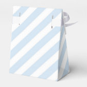 Blauw & Wit Gestreepte Feest Favoriet Dozen Bedankdoosjes (Achterkant)