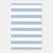 Blauw & Wit Gestreepte Notities Post-it® Notes (Voorkant)