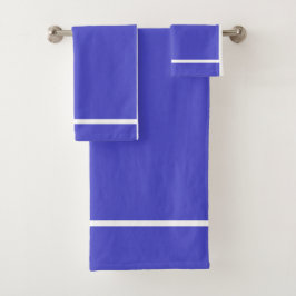 Blauw & Wit Gestreepte Poly Katoenen Badhanddoeken Bad Handdoek