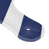 Blauw-wit gestreepte snijplank (Hoek)