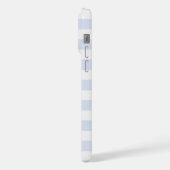 Blauw-wit gestreepte telefoonhoes iPhone hoesje (Linkerkant)