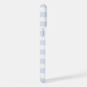 Blauw-wit gestreepte telefoonhoes iPhone hoesje (Rechterkant)