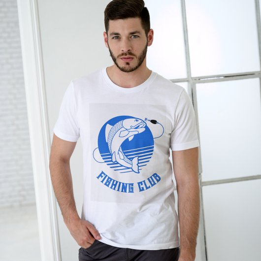 Blauw Wit Gevist Club T-shirt