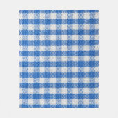Blauw-wit gevoerde eetkleren. fleece deken (Voorkant)