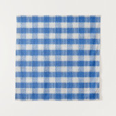 Blauw-wit gevoerde eetkleren. wandkleed (Voorkant (horizontaal))