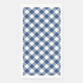 Blauw-wit Gingham Check Servet (Voorkant)