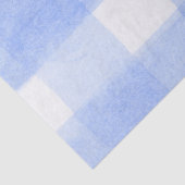 Blauw Wit Gingham Rut Tissuepapier (Detail)