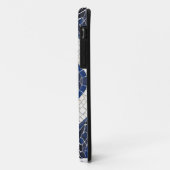 Blauw wit golfpatroon 04 Case-Mate iPhone case (Achterkant/links)