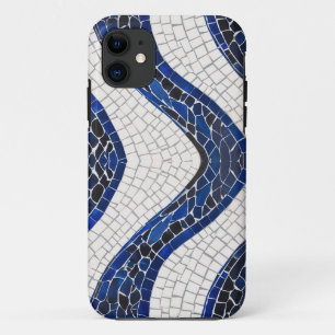 Blauw wit golfpatroon 04 Case-Mate iPhone case