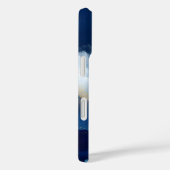 Blauw, Wit & Goud Abstract  Case-Mate iPhone Case (Achterkant / Rechts)